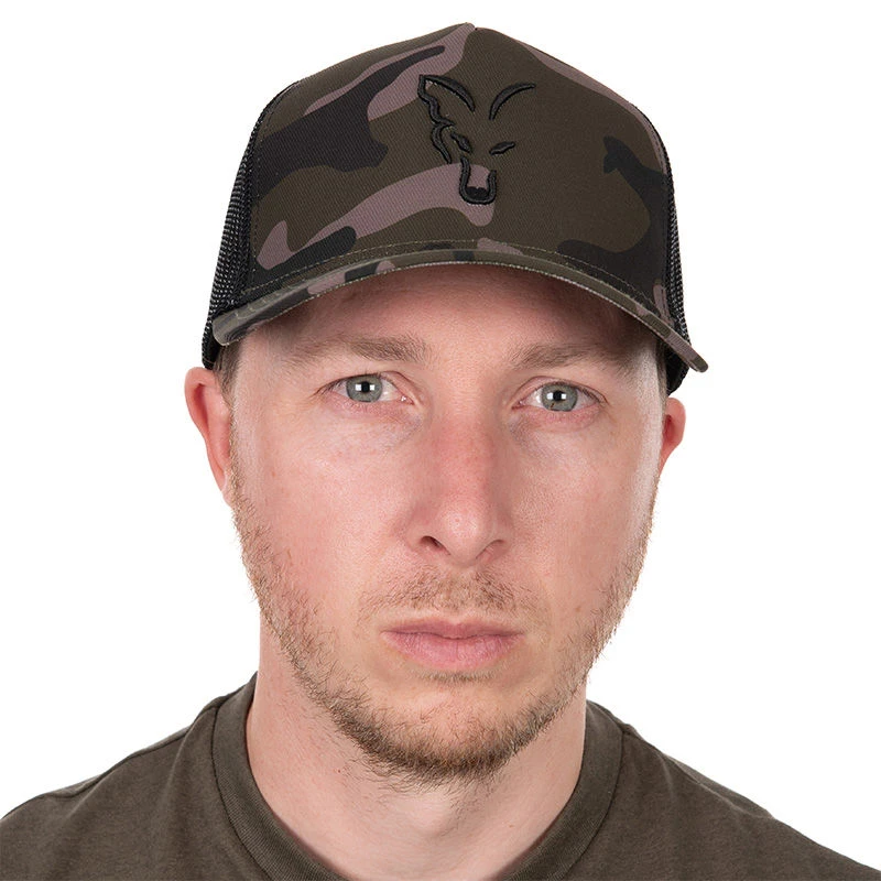 Fox Black Camo Trucker Cap